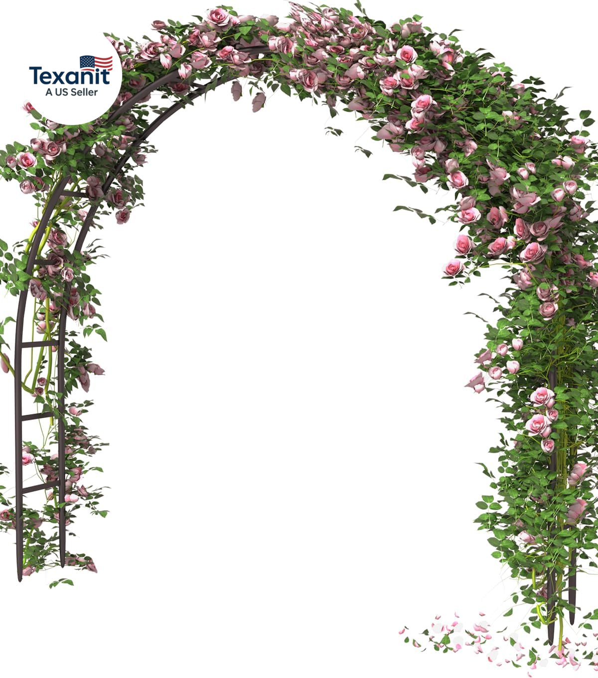 Metal Arch Backdrop Stand 7Ft Wide 7.7Ft High, Wedding Arch Frame for Wedding De