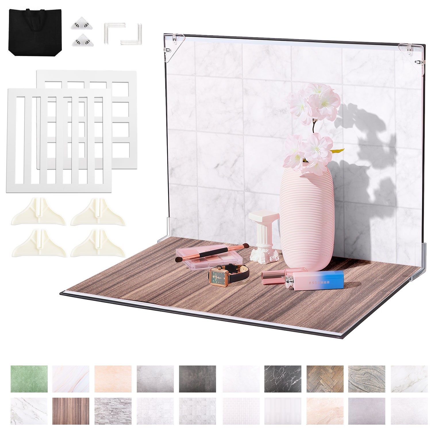 Photo Background Paper, Portable Backdrop Board for Food & Small Item Shooting