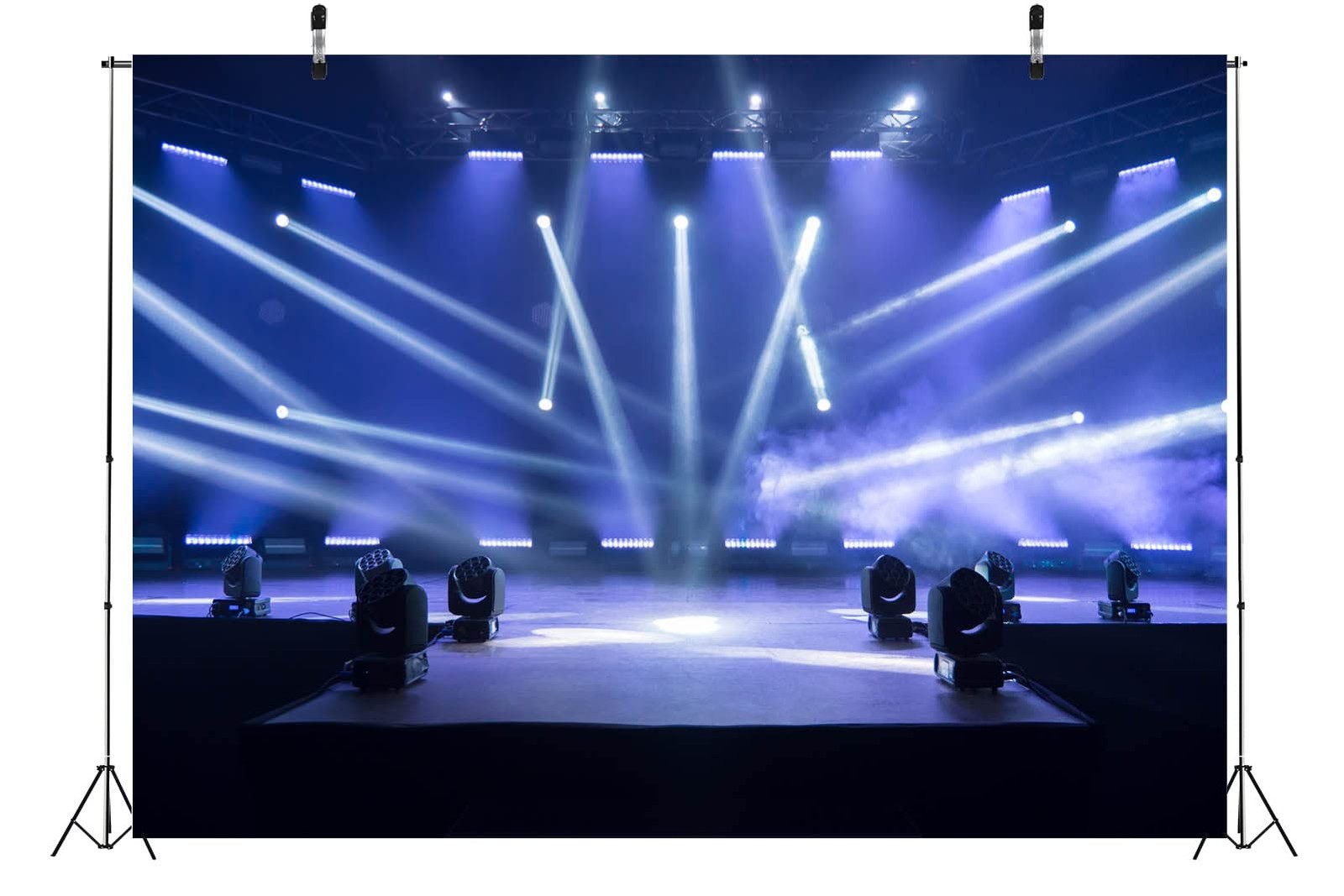 BELECO 7x5ft Fabric Music Concert Stage Backdrop Night 7x5FT, N5-a14562