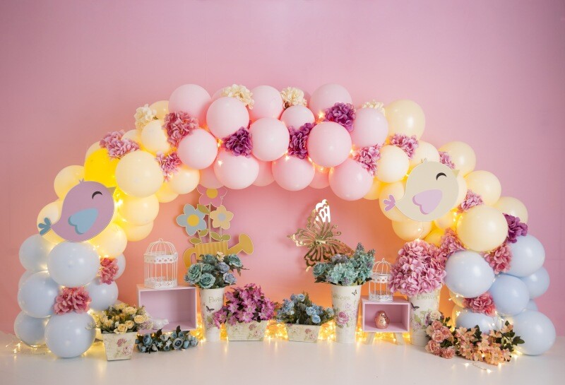 Balloons Photography Background Studio Backdrops For Child Party Birthday Decor