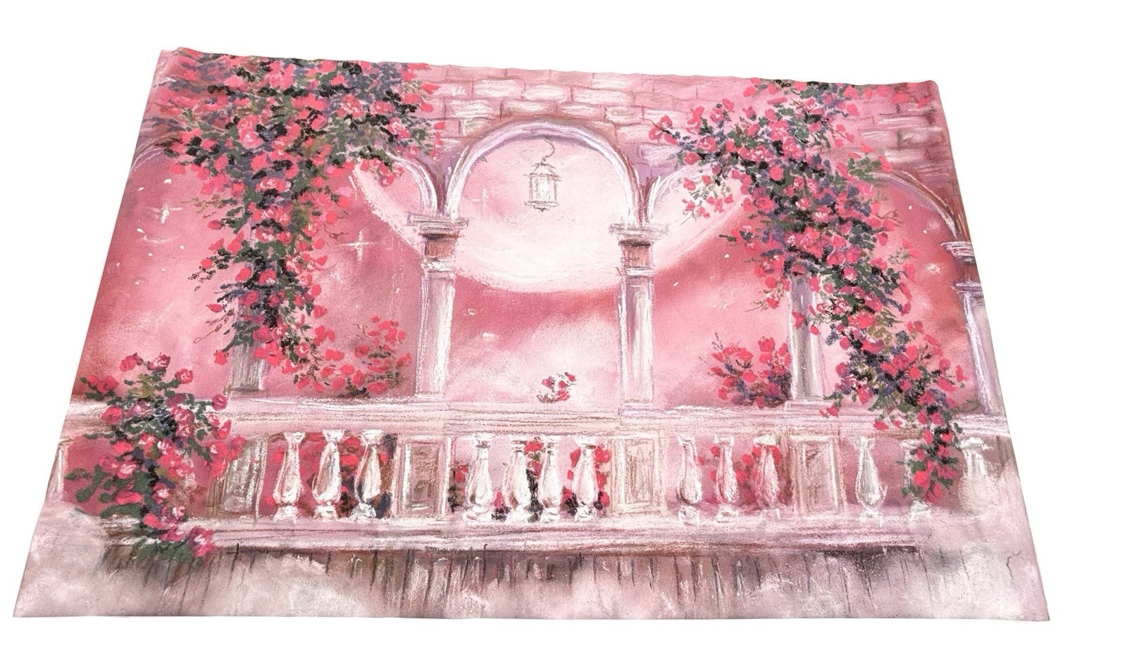 Valentine Balcony Photography Backdrop Valentines Day Princess Portrait 96×60 in