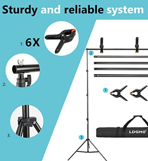 8.5 X 10FT/2.6 X 3M Background Stand Support System Kit with Carrying Case for