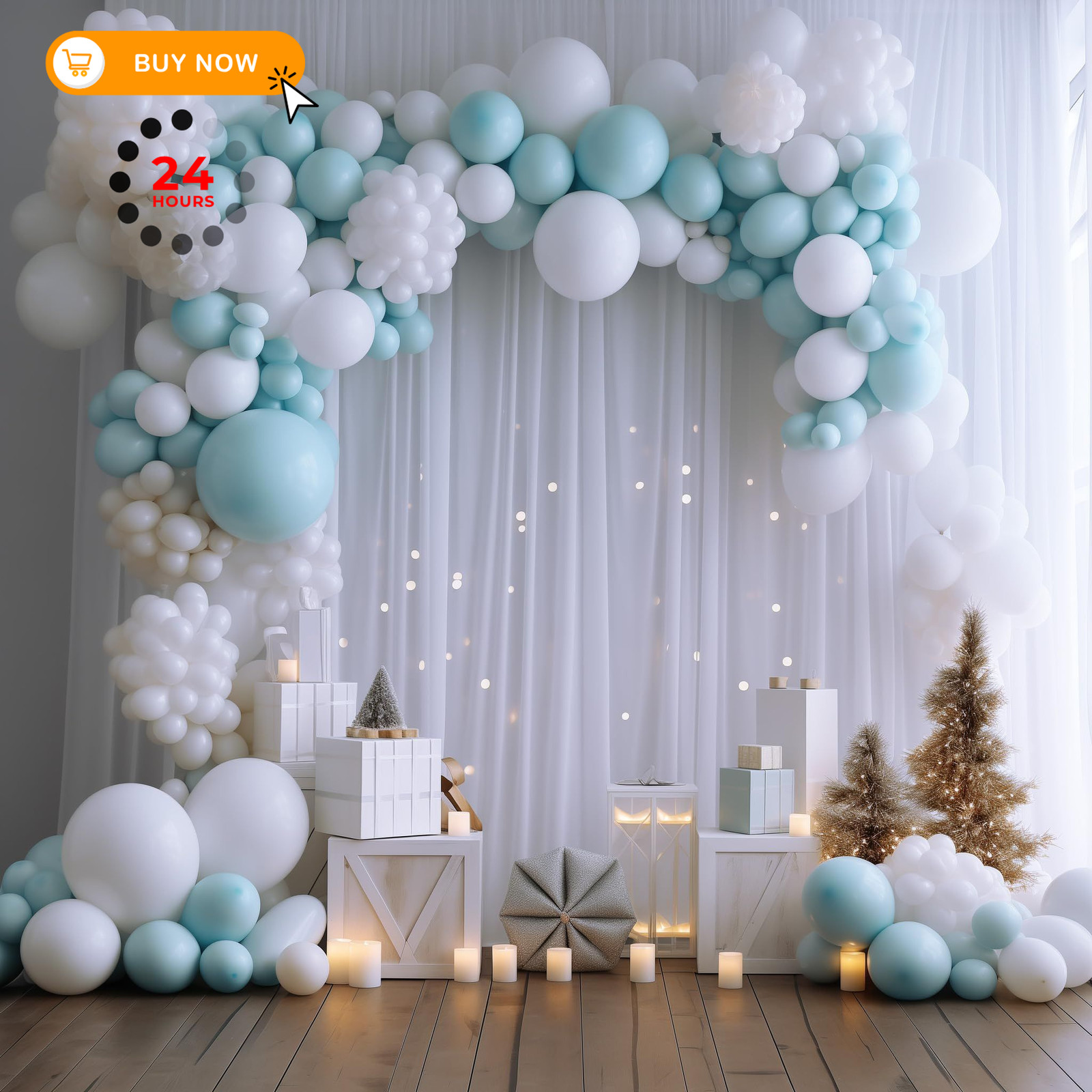 Wokceer White Backdrop Curtain for Wedding Parties 10x8FT 10FTx8FT,