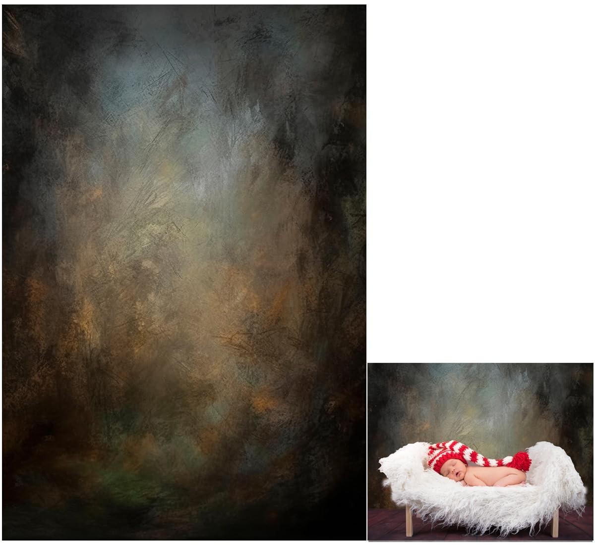 8x10ft Abstract Mottled Portrait Photography Backdrop – Rust Spots for Photoshoo