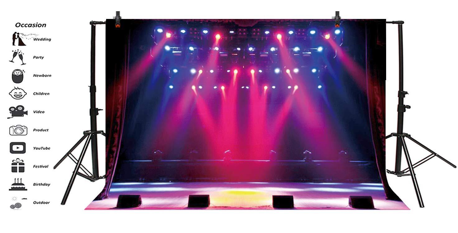 10x8ft Stage Concert Backdrop Lighting Nightclub Musical Hall Club Background Fo