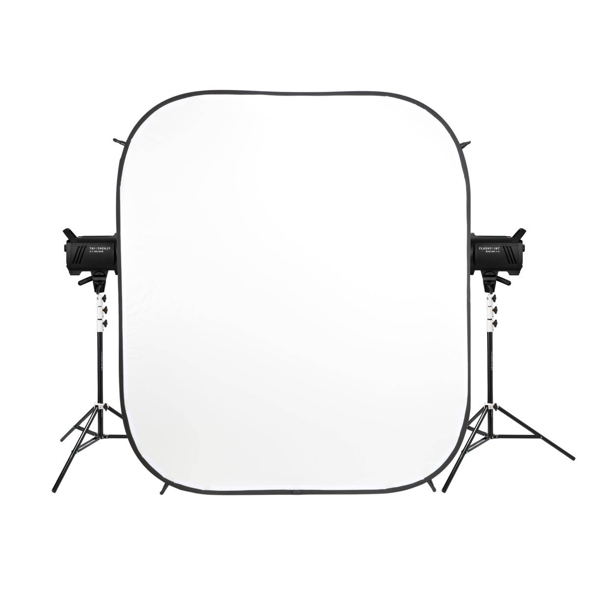 Glow 6×7′ HiGlow Illuminated White Background Kit With Studio Monolights and Lig