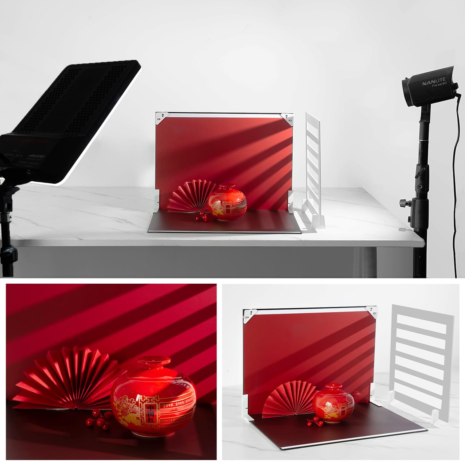 Photo Backdrop Board for Product Photography, 16.5×11.7 Inch Food Photography…
