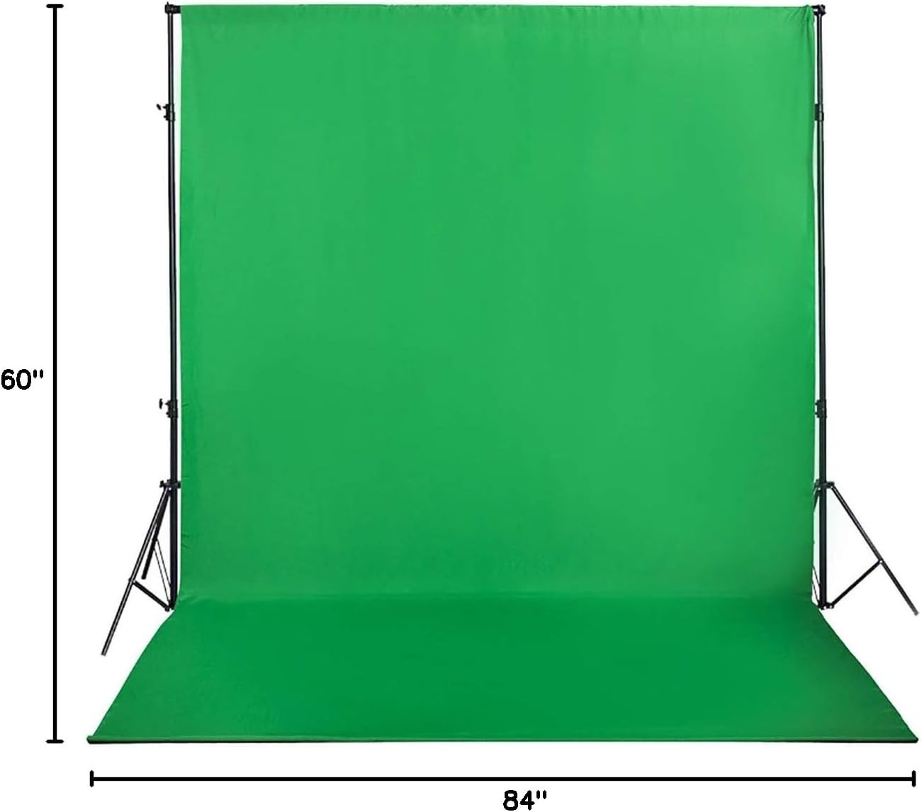Professional 5x7ft Green Screen Backdrop with Pole Pocket – Perfect for Creators