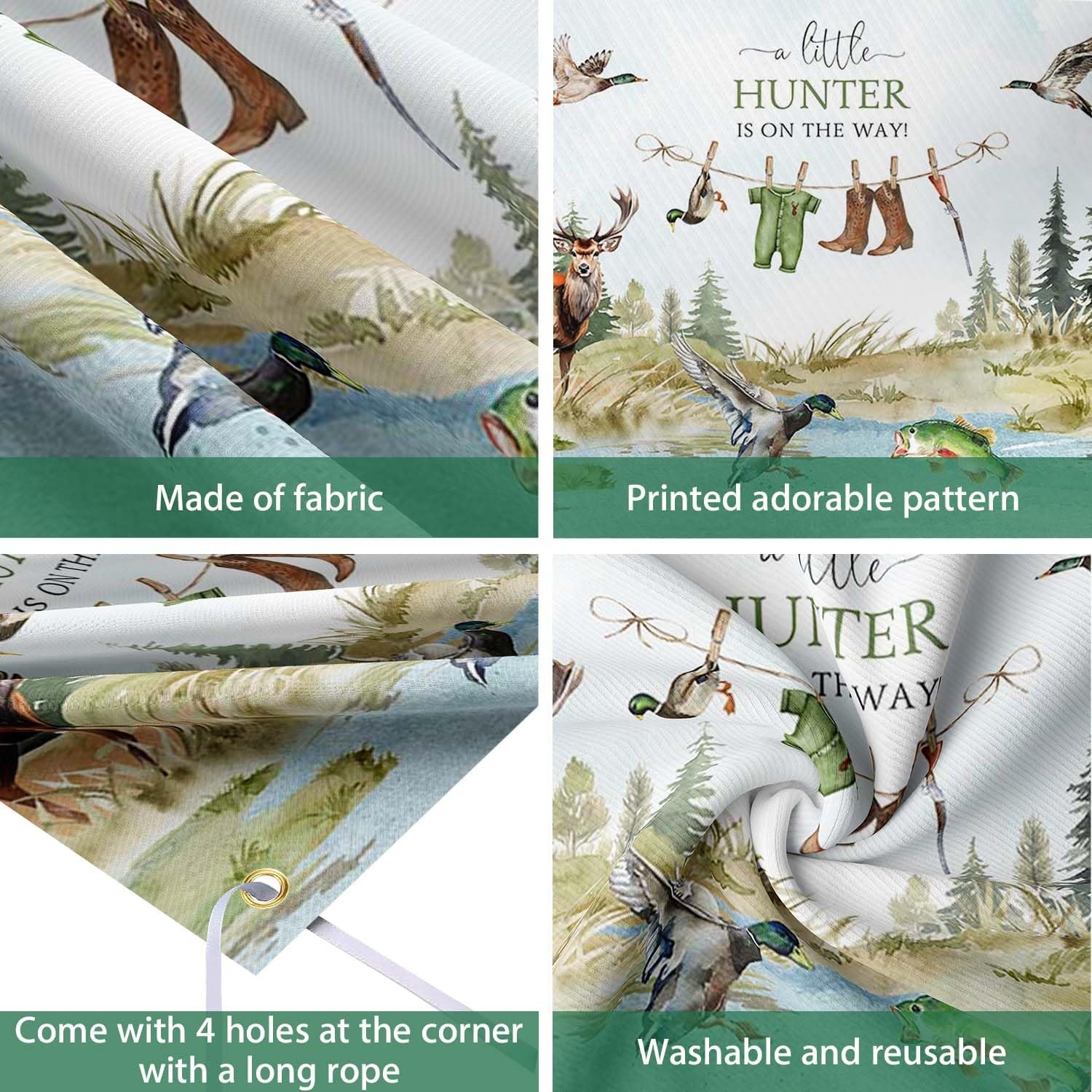 Duck Hunting Baby Shower Banner Mallard Duck Hunter Clothes Baby Shower Photo…