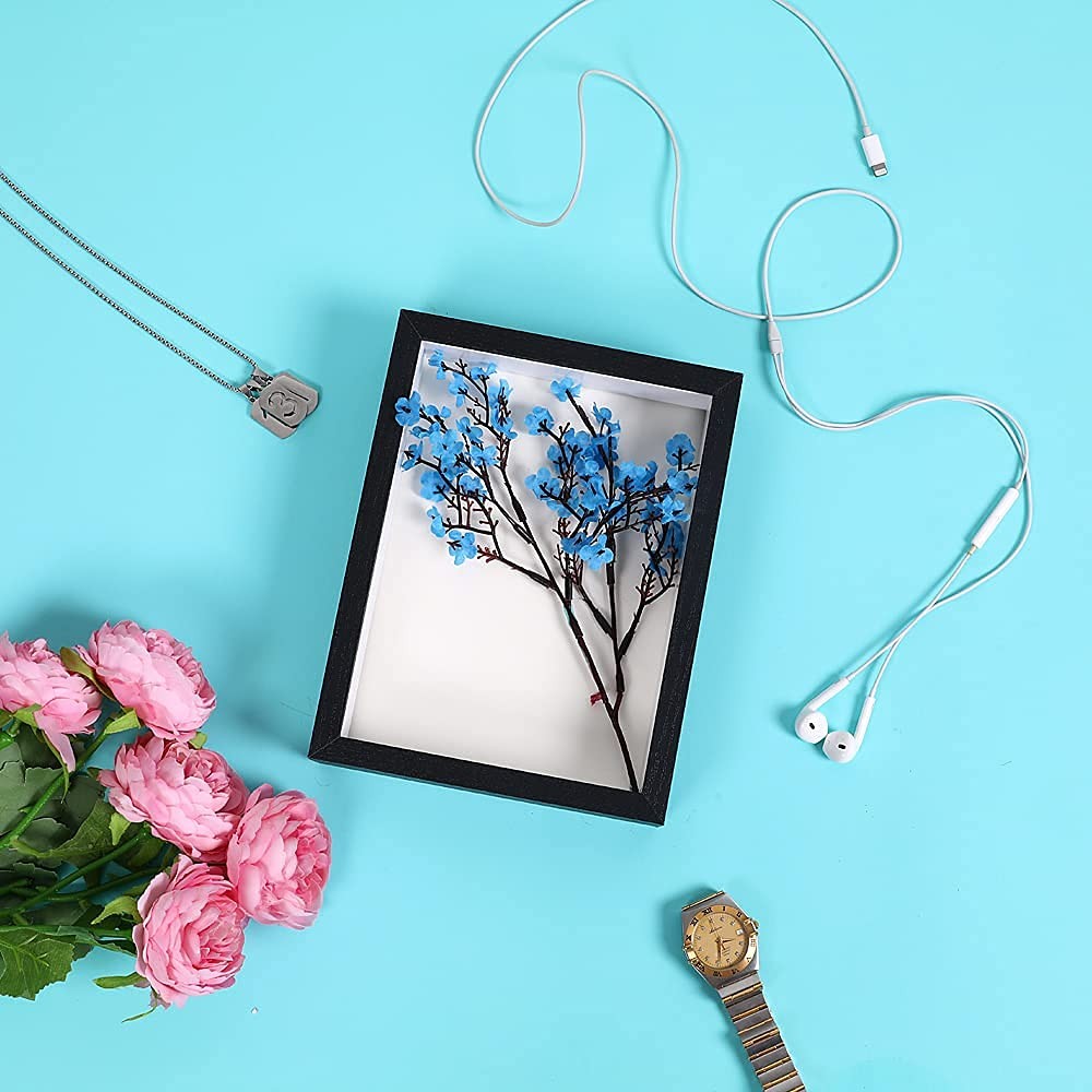 Shadow Box Frame 6×8 with HD Plexiglass, Black 6×8,