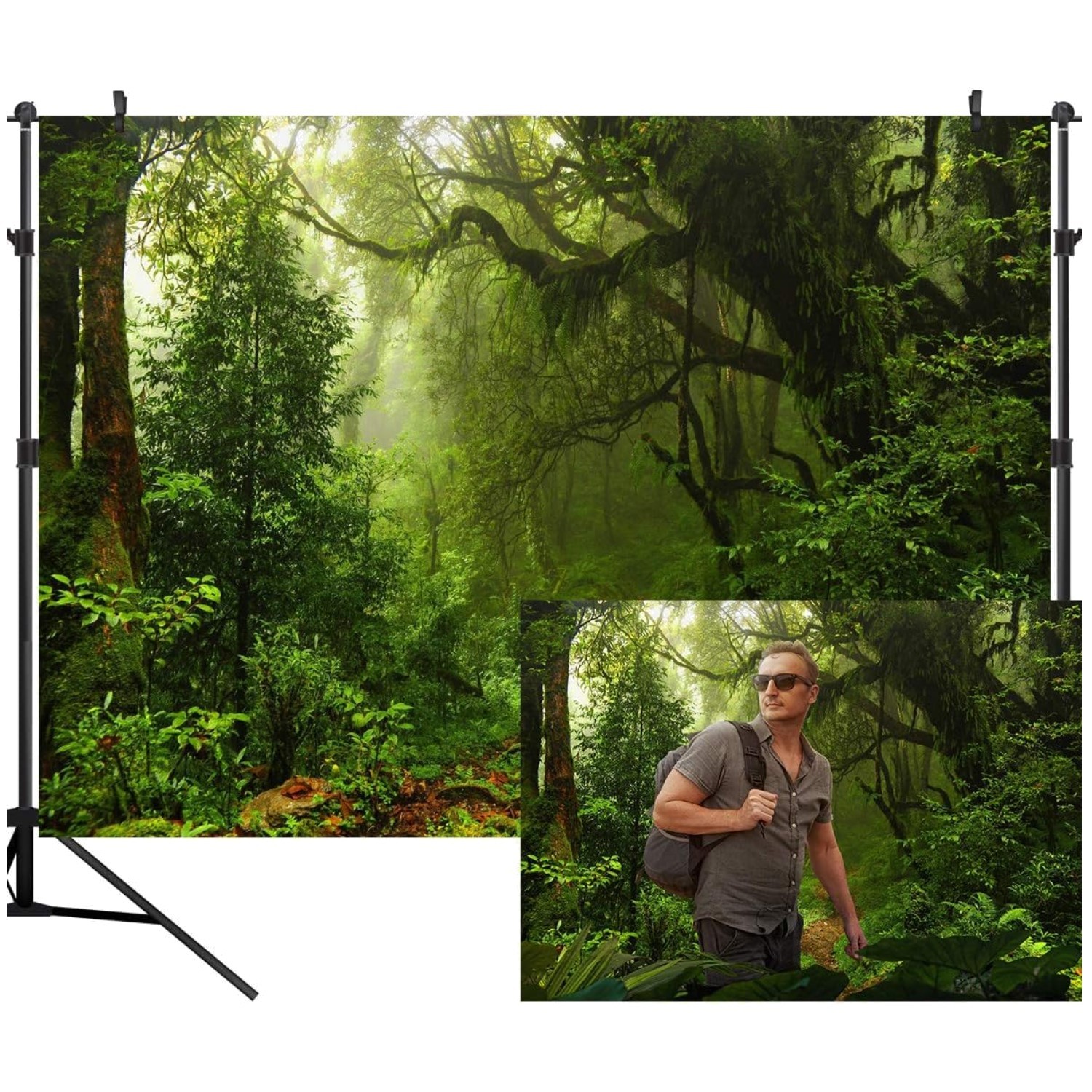 7X5ft Jungle Forest Photography Backdrop – Ideal for Unique Events & Memories