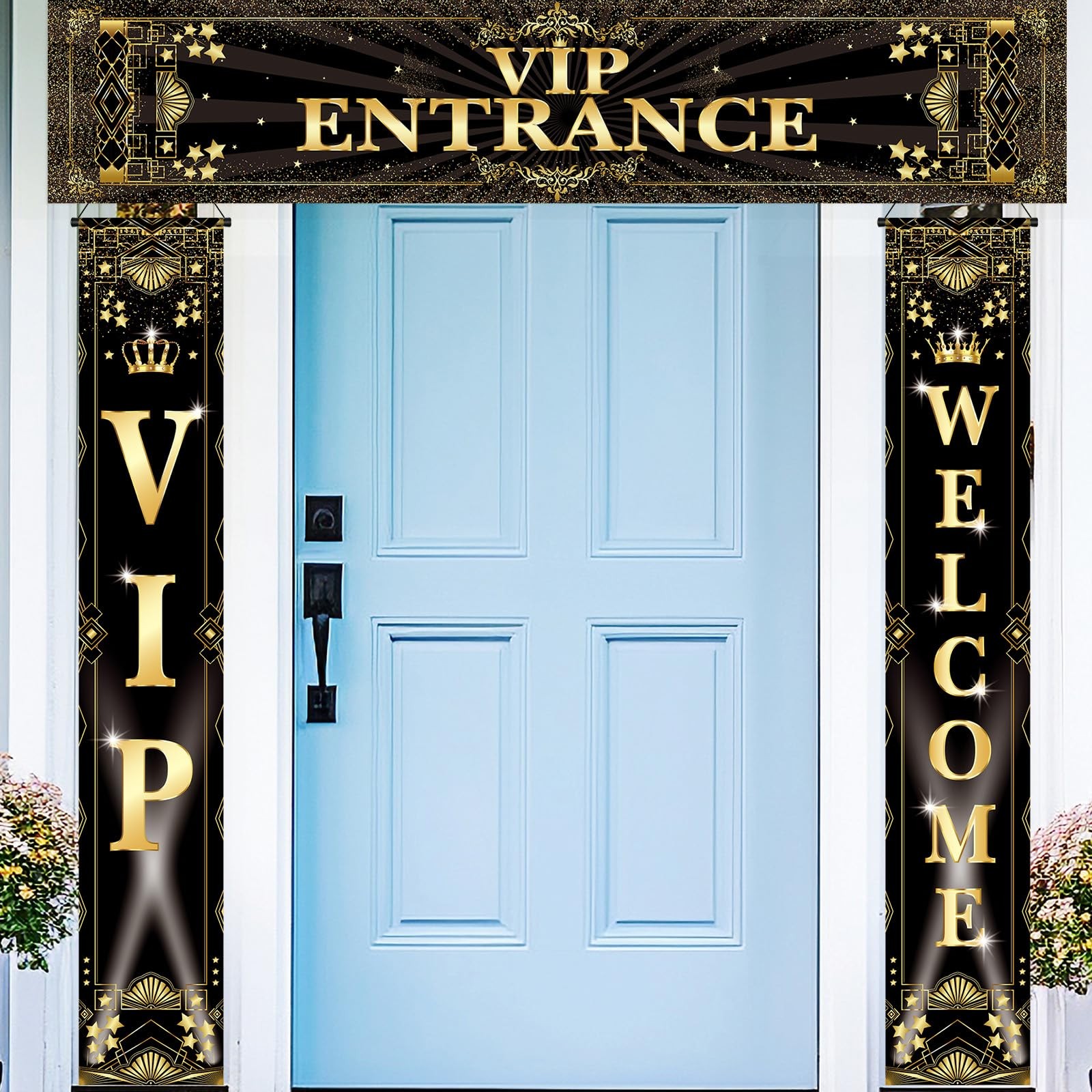 3 Pcs VIP Party Decoration Banner VIP Welcome Entrance Movie Night Door Porch…