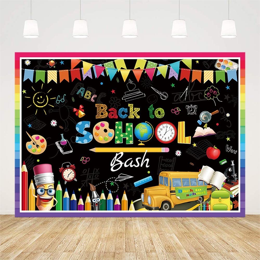 7x5ft Back to School Bash Backdrop First Day of School Preschool Kindergarten…
