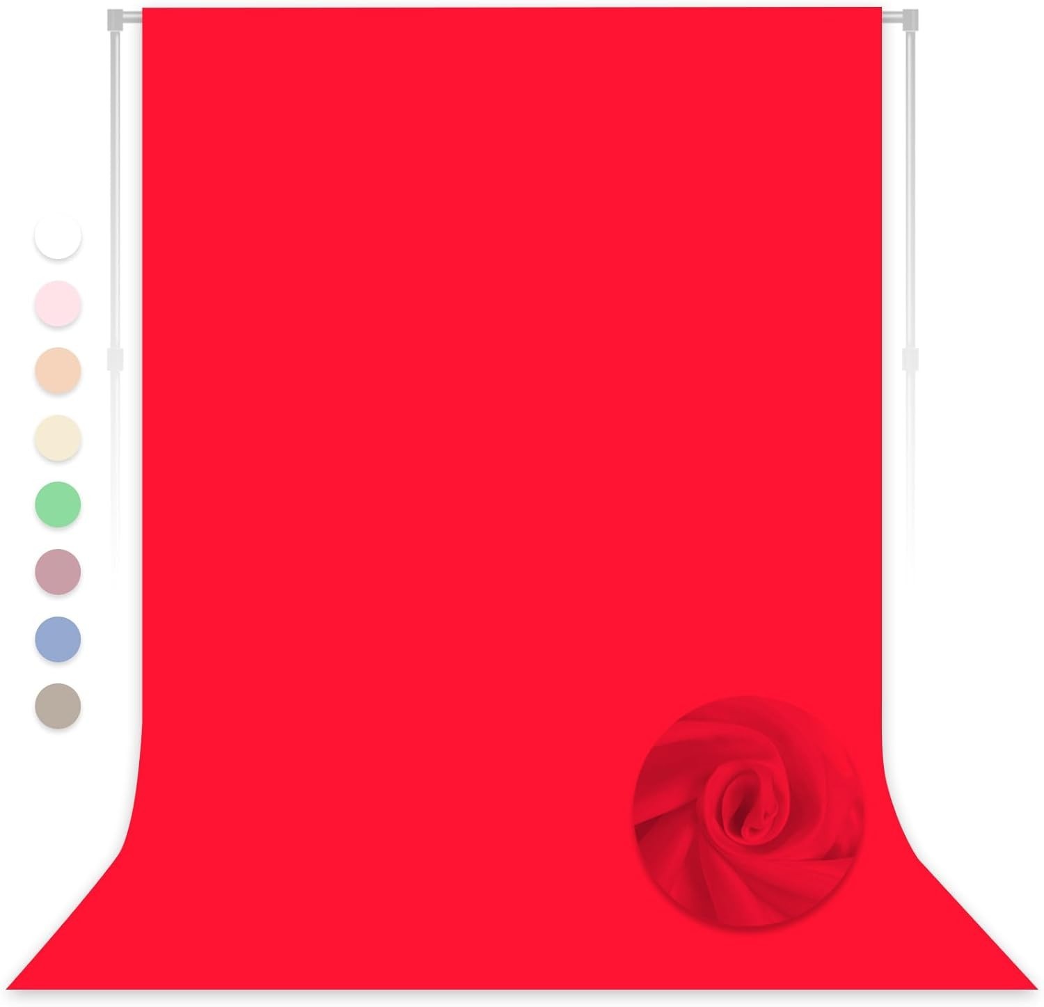 Professional 5×7 FT Red Polyester Backdrop – For Portraits & Product Photography