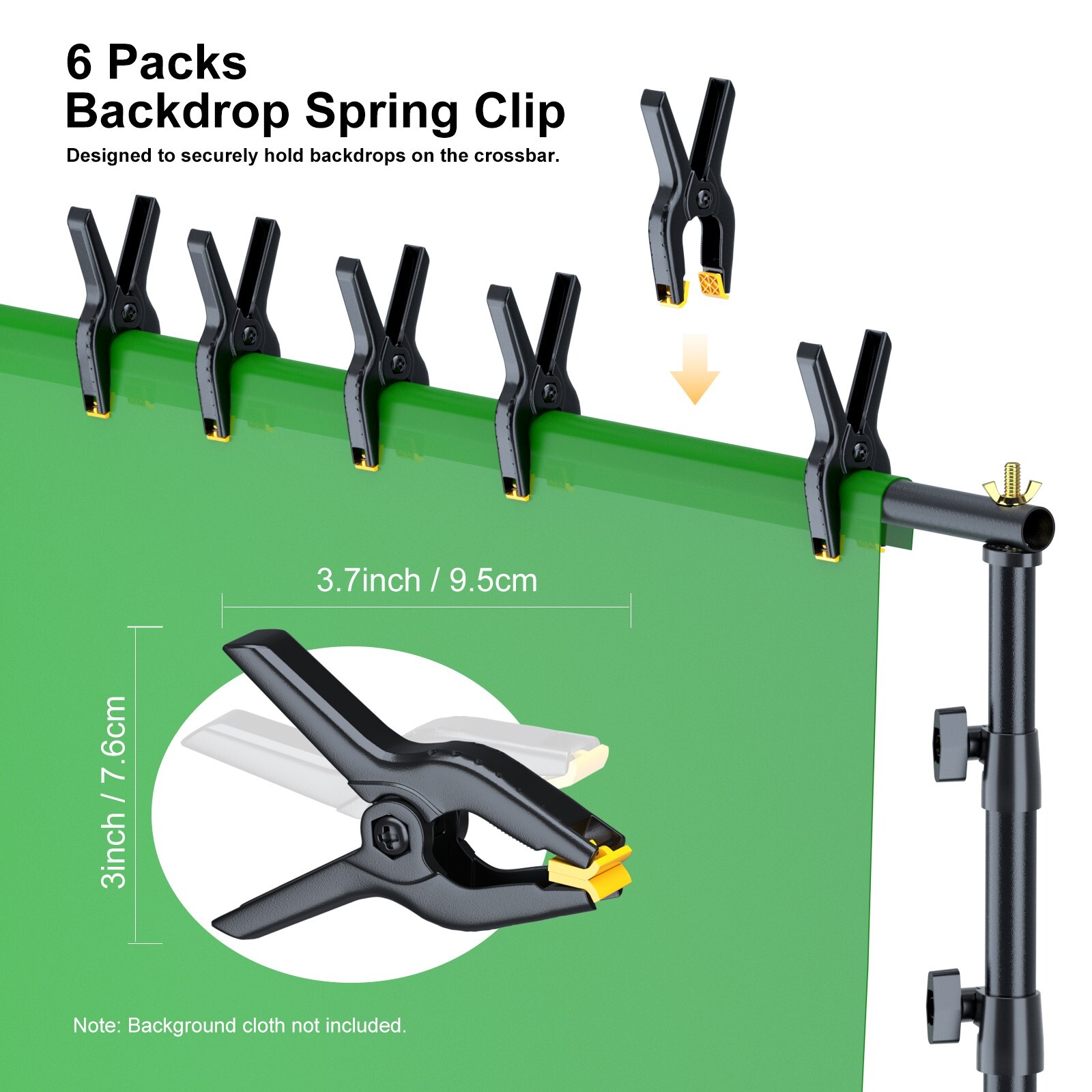 LINCO Backdrop Stand for Parties Kit 10×7 ft Studio Background Support System