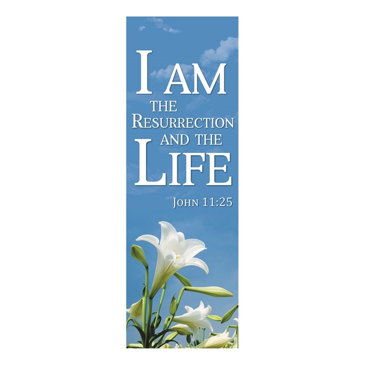 New Life Series Church Banner for Lent and Easter – I Am The Resurrection