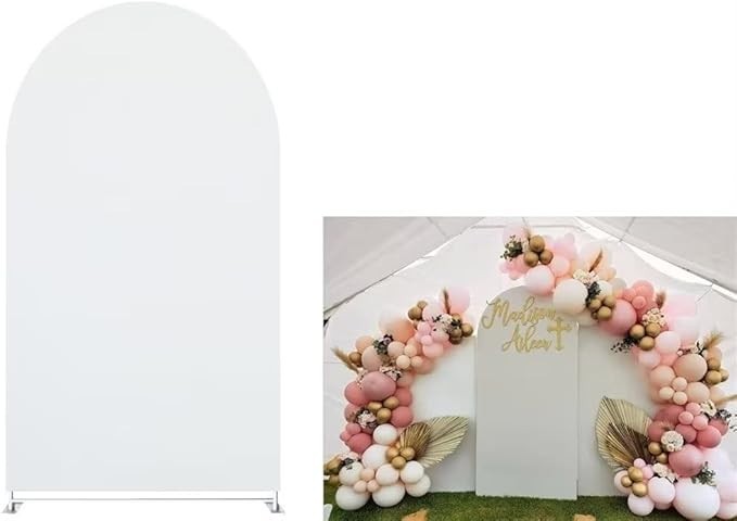 4X7ft Photo White ARCH Cover Photoshoot Home Studio Wedding Debut BACKDROP ONLY
