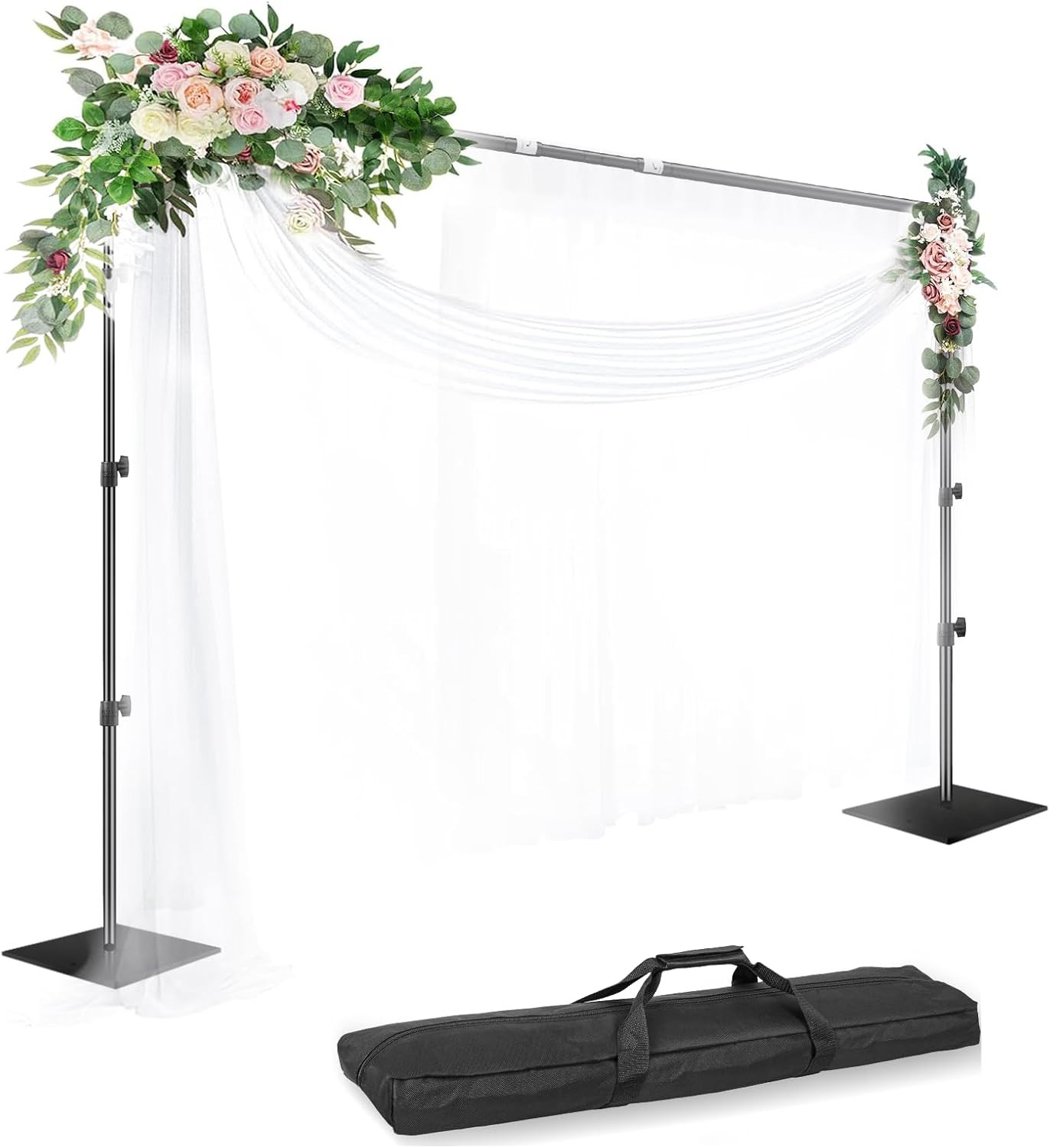 EMART Backdrop Stand, 8.5Ft Height 10Ft Width Adjustable Photography Background