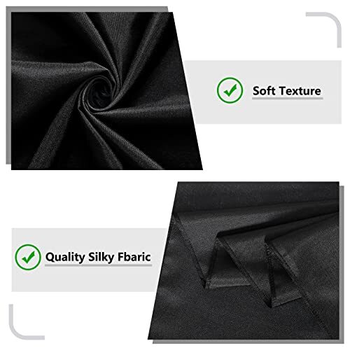 Black Backdrop Curtain for Party Black Background Curtains Rod Pocket Backdro…
