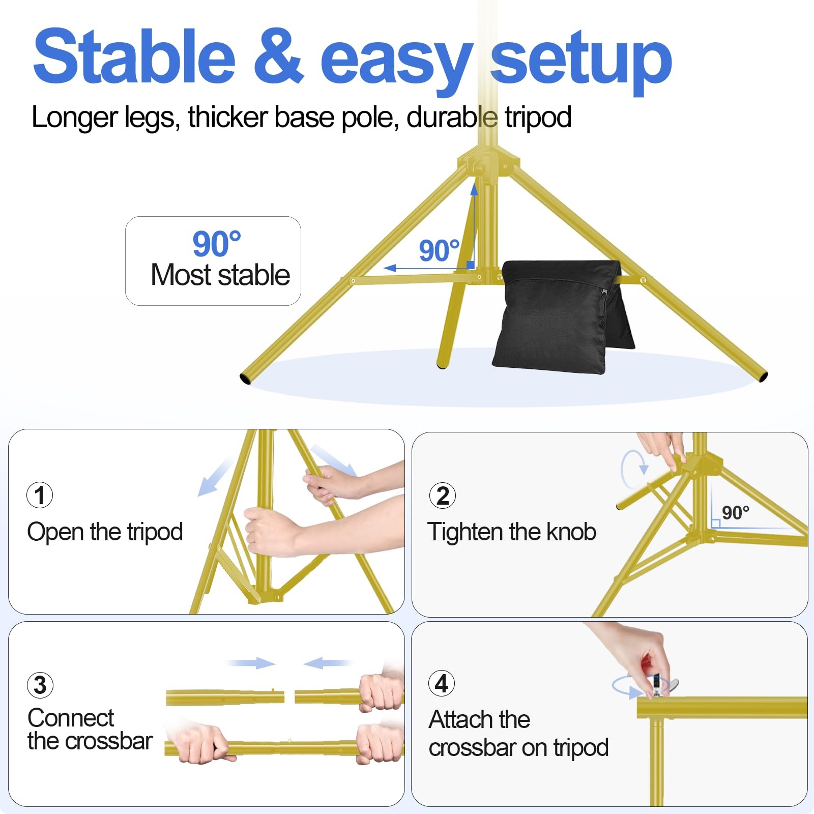 Backdrop Stand 10×8.5ft(WxH) Photo Studio Adjustable Background Stand Support…