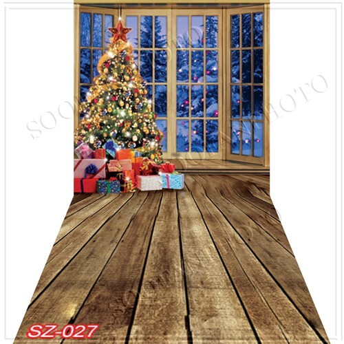 10’x20′ CP Christmas Season Scenic Microfiber Fabric background backdrop SZ027