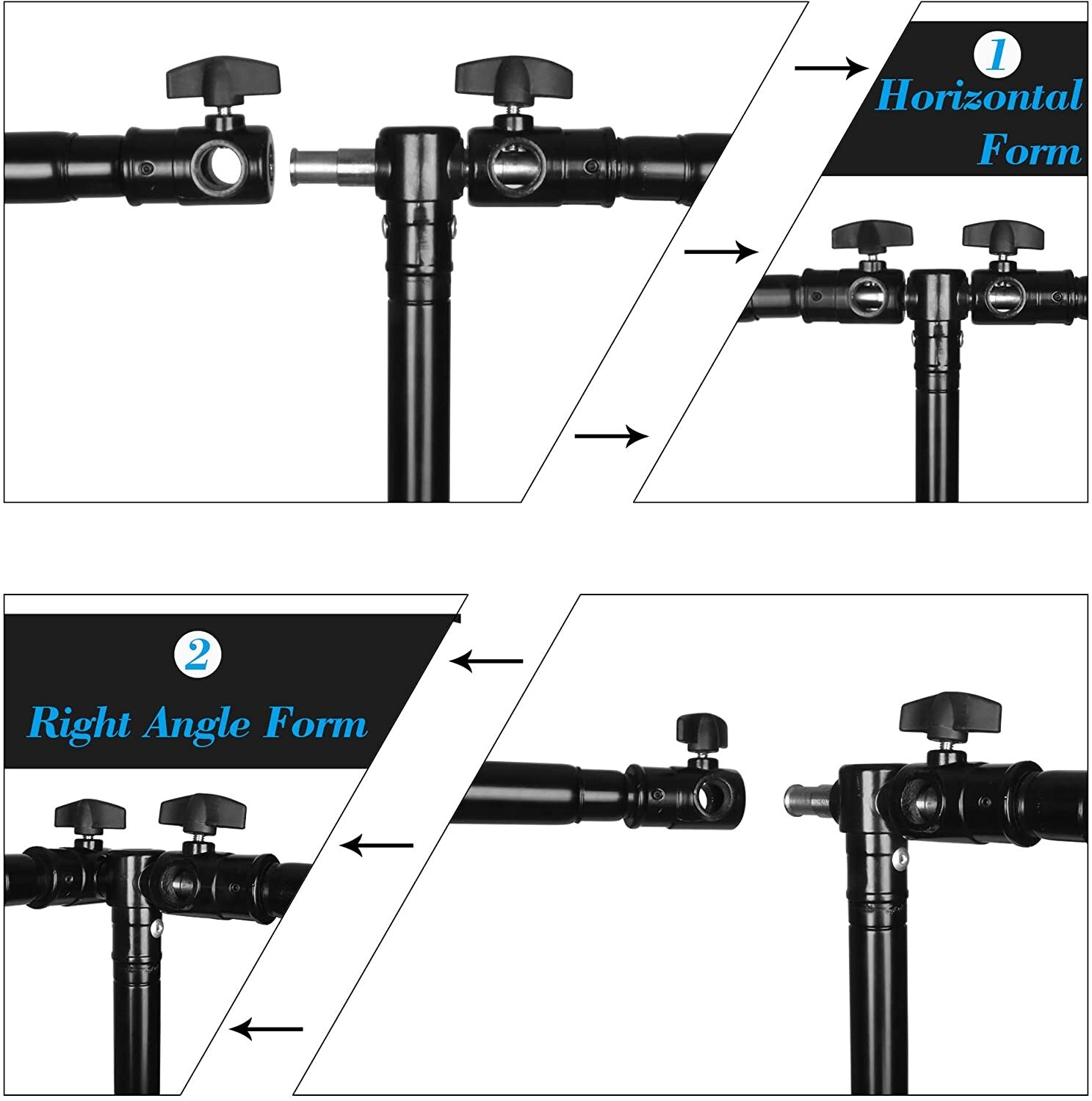 EMART Photo Video Studio 20 ft Wide 10 ft Tall Adjustable Heavy Duty Photogra…