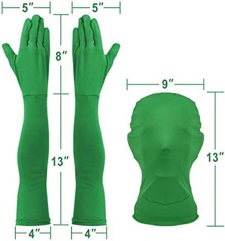 Chromakey Gloves & Hood for Chroma Key Compositing Green Screen in Photography &