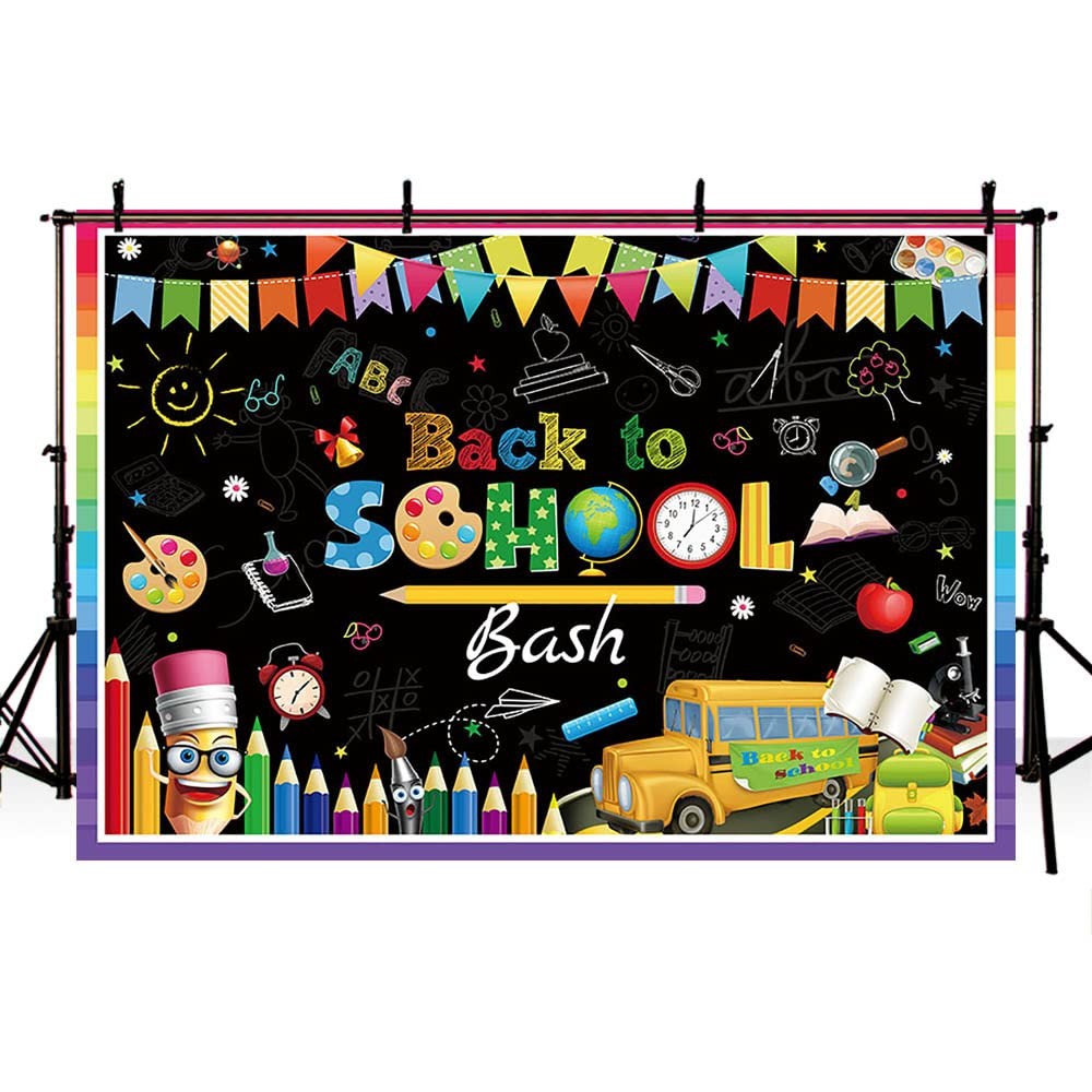 7x5ft Back to School Bash Backdrop First Day of School Preschool Kindergarten…