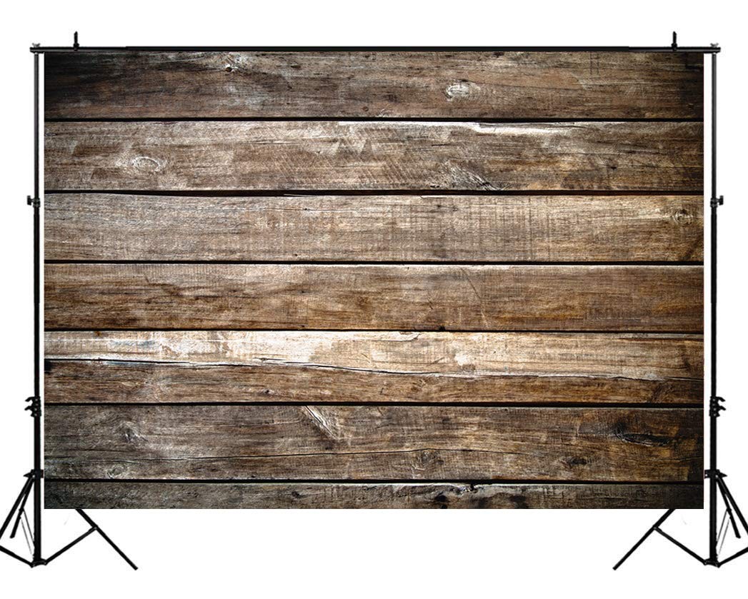 7x5ft Rustic Photography Backdrop Brown Wood Background Photo Backdrop Newbor…