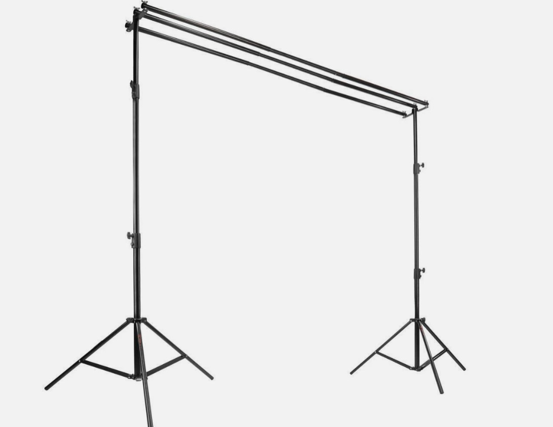 10×9.6 Triple Crossbar Background Support Stand Photo Studio Backdrop Stand Kit