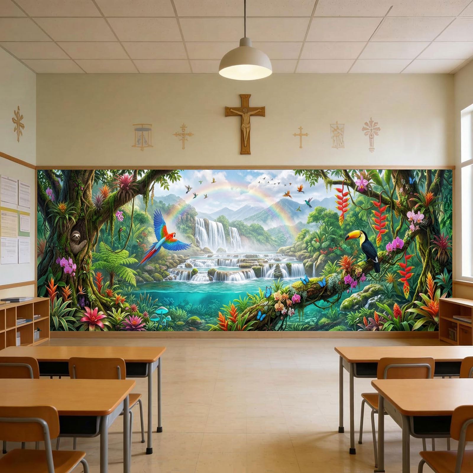 2026 VBS School Backdrop Party Extra Large Decorations for Photoshoot 18X6 FT…