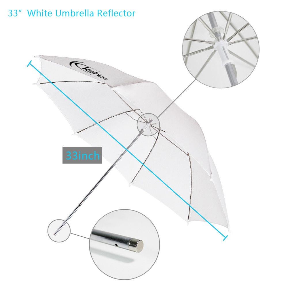 Kshioe Photo Studio Lighting Photography Backdrop Stand Light Kit Umbrella Set