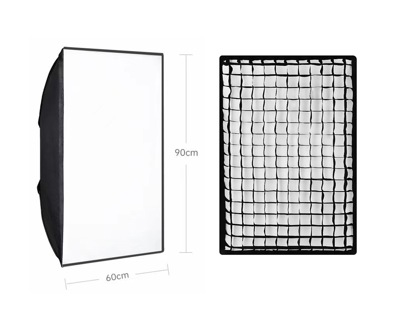 KinoSun Softbox & Grid rectangle 90x60cm SnapBag for Arri SkyPanel S60