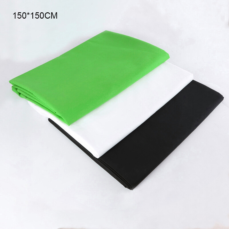 Smooth Green Screen Chroma Key Background Green White Black Backdrop for Photo S