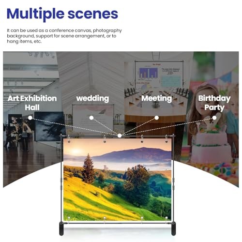 10x8ft Photo Backdrop Stand Kit – Adjustable Banner Stand with Step and