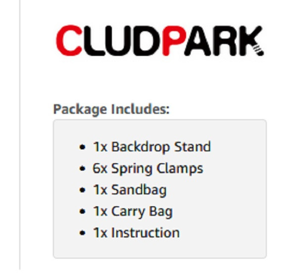 8x5ft Backdrop Stand adjustable background stand bag clips portable photo kit