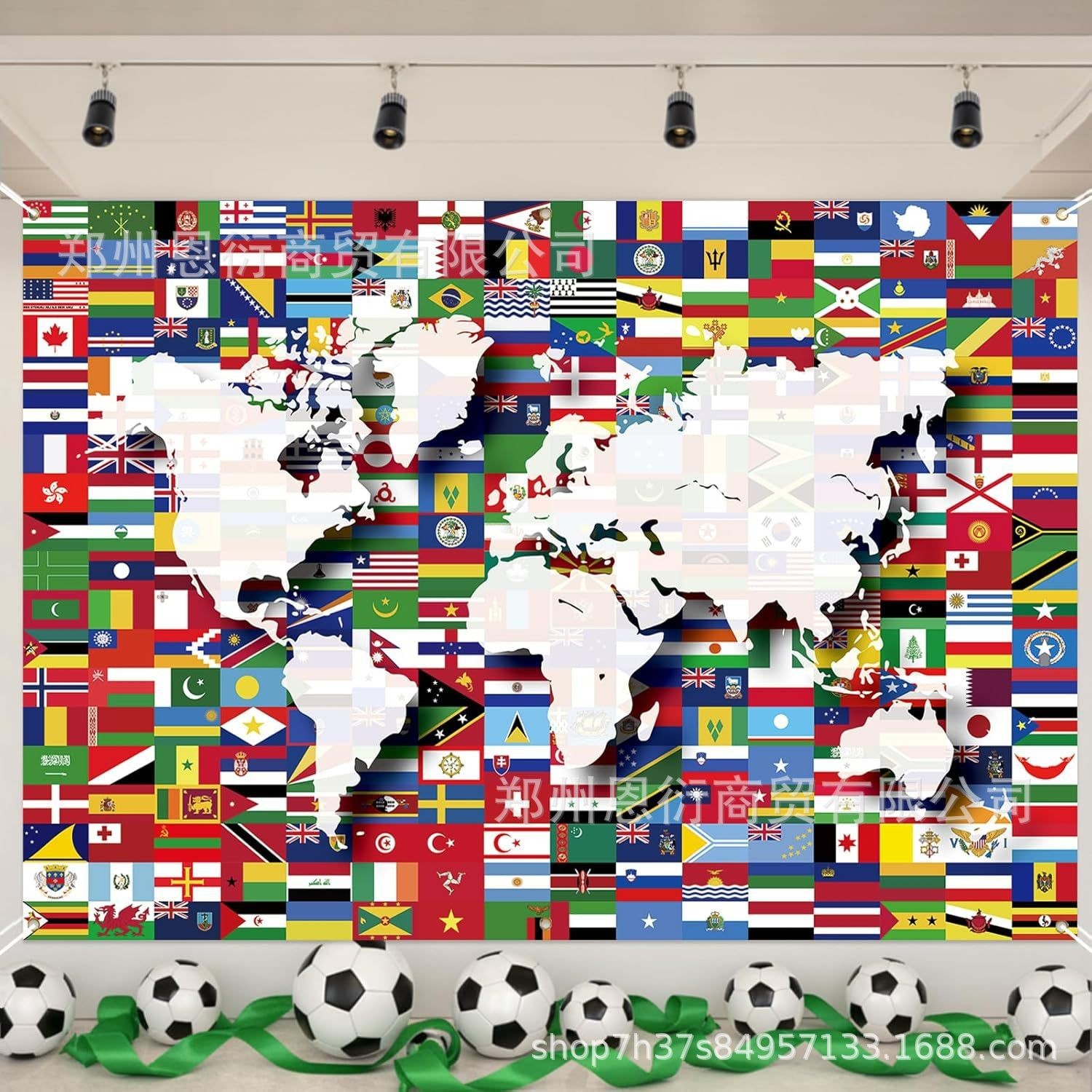 2026 FIFA World Cup Sports Background Cloth Banner Football Match Party Decorate