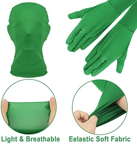 Chromakey Gloves & Hood for Chroma Key Compositing Green Screen in Photography &
