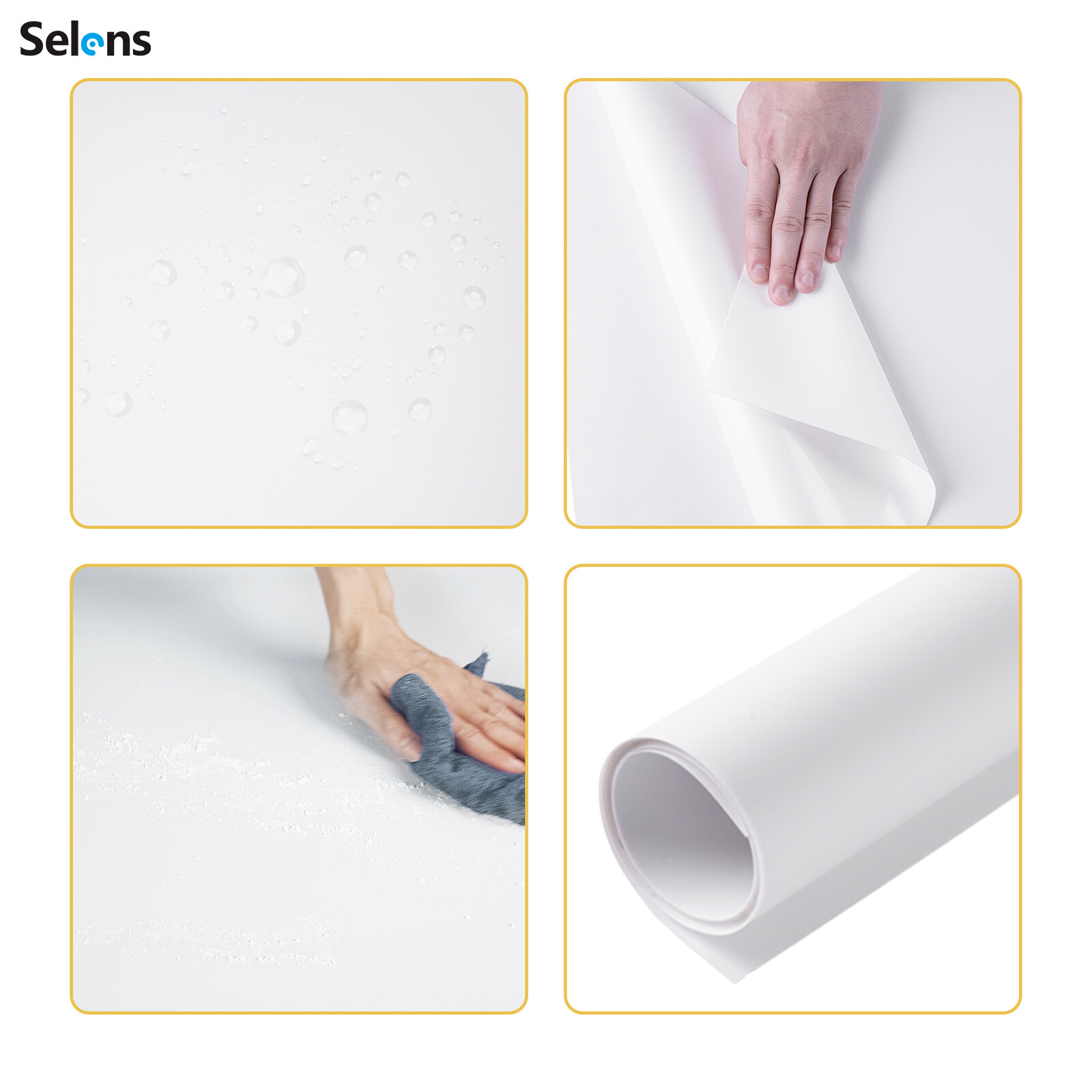 60x130cm PVC White Dualside Matte Glossy Background Photography Vinyl Backdrop