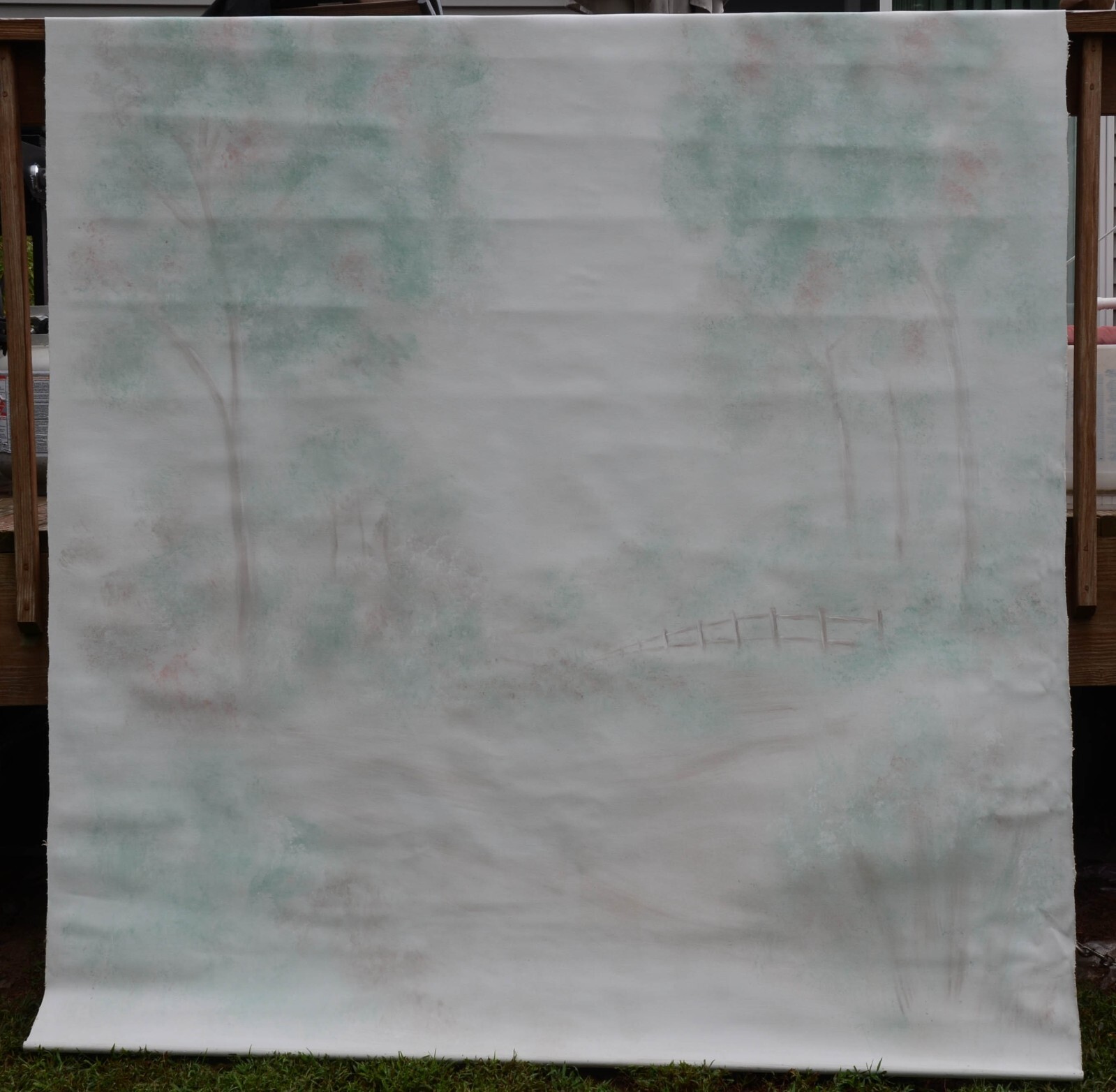 Canvas Portrait Photo Backdrop ~ 71 inches Wide x 7 feet High