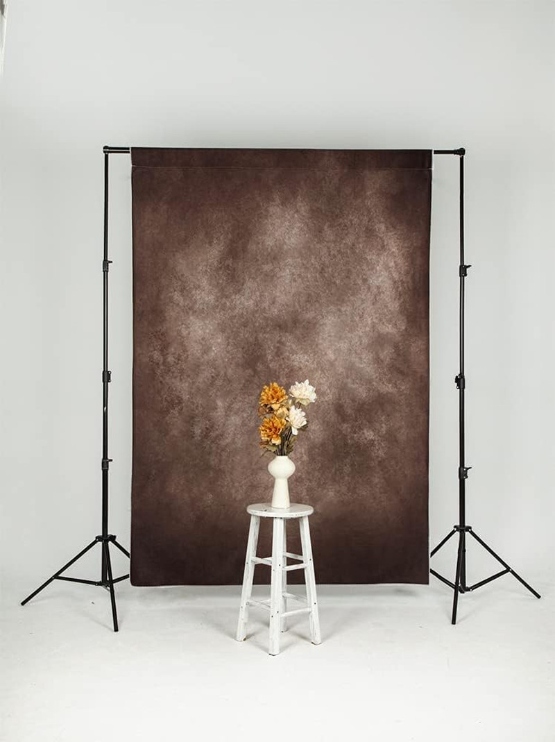 5X7Ft Brown Portrait Backdrops Vintage Brown Backgrounds for Professional Photog