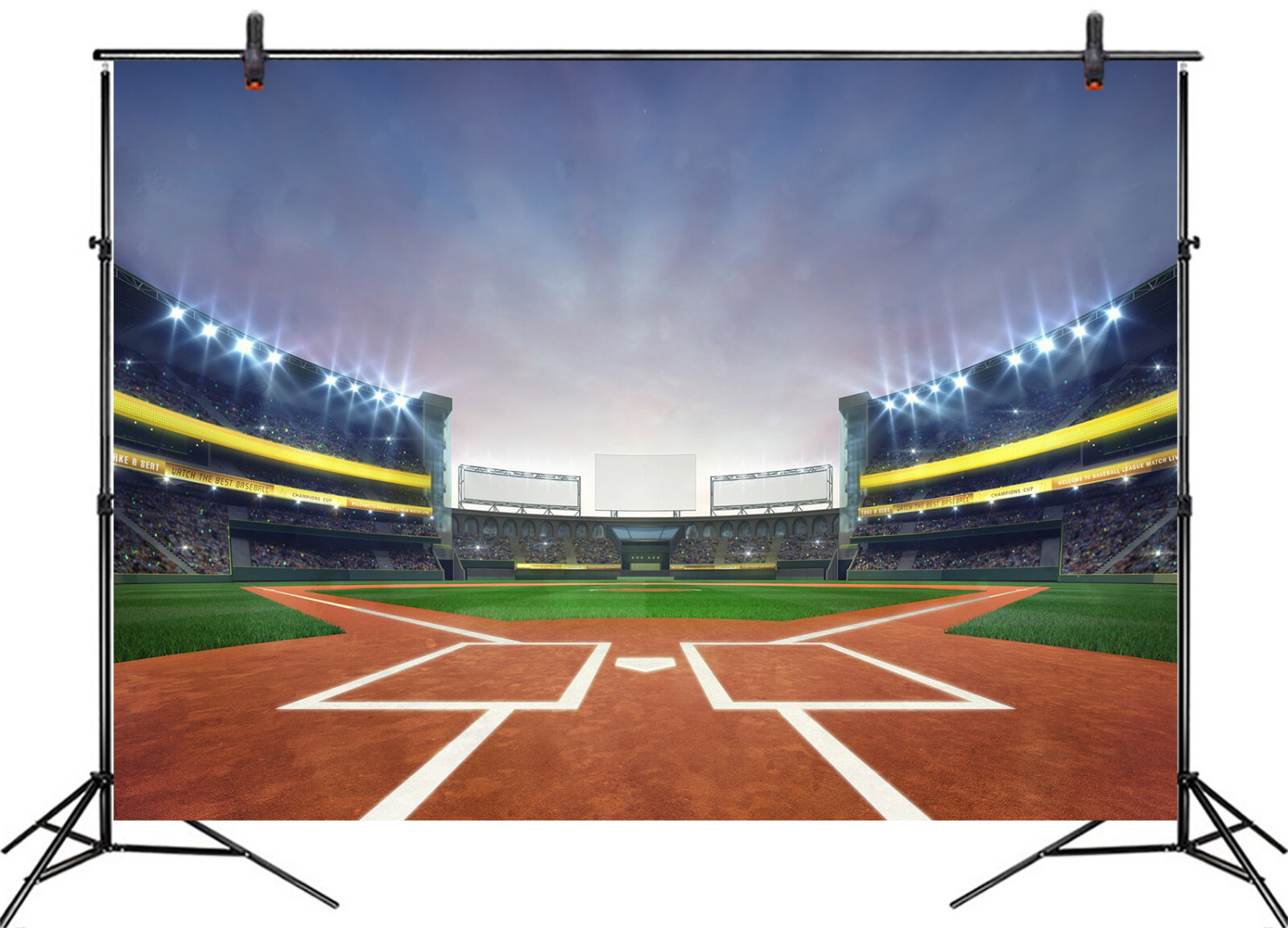 10x8ft Spotlight Sports Football Stadium Party Photo Background Studio Props