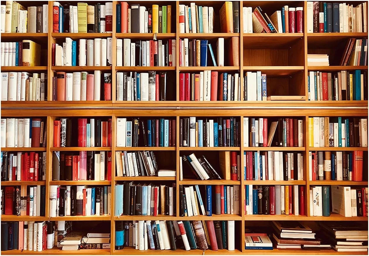 7X5FT Bookshelf Backdrop Window Backdrops for Photography Backdrop Picture Vinyl
