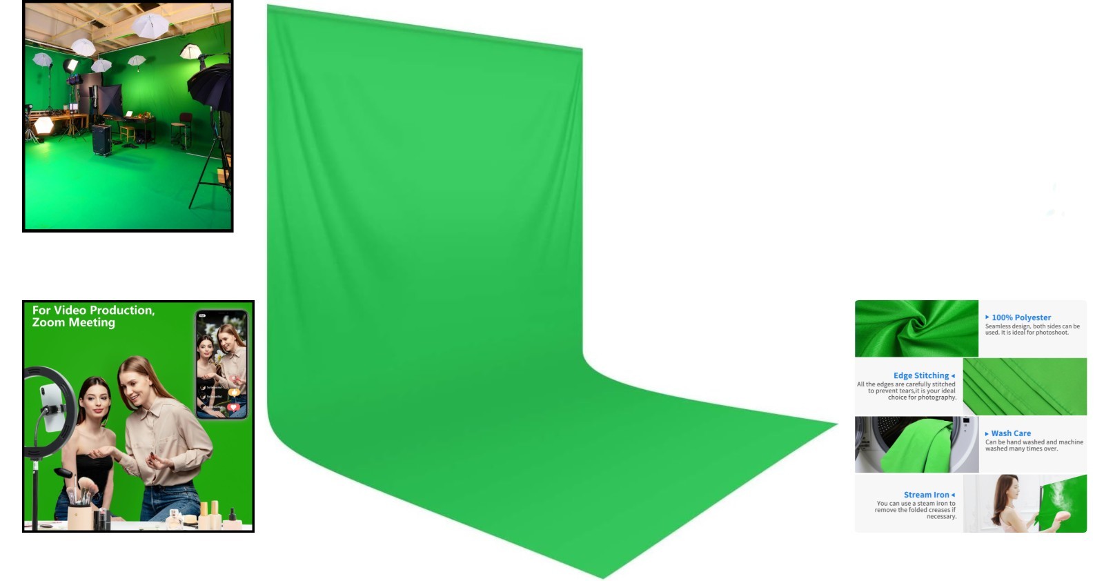 10×20 ft Green Screen Backdrop – Perfect for Photography & Streaming