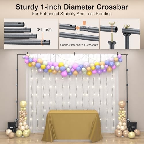 store 10×9.6ft (WxH) Photography Photo Backdrop Stand Background Support