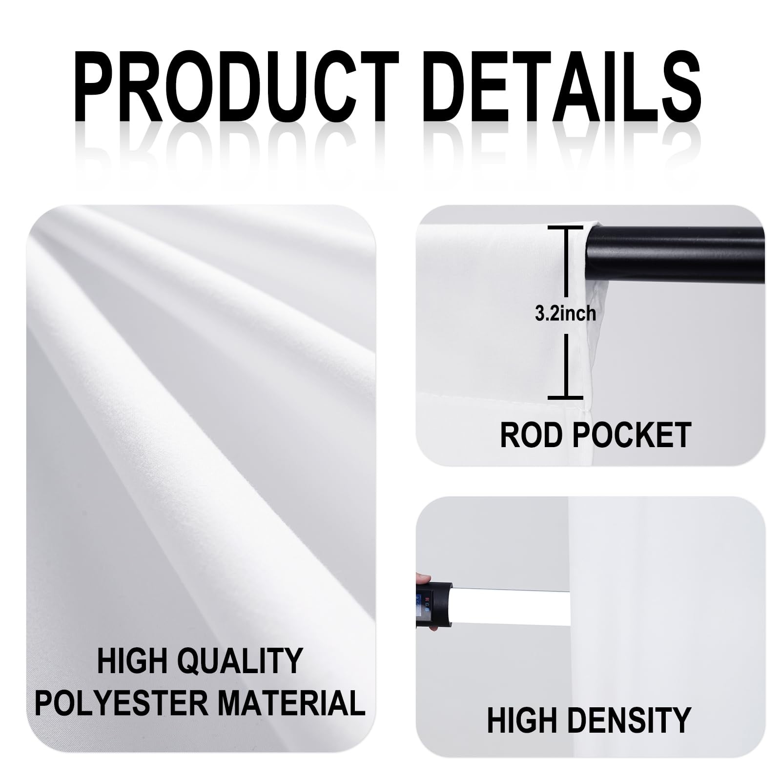 GFCC 8FTX10FT White Backdrop Background for Photography Photo 8ftx10ft,