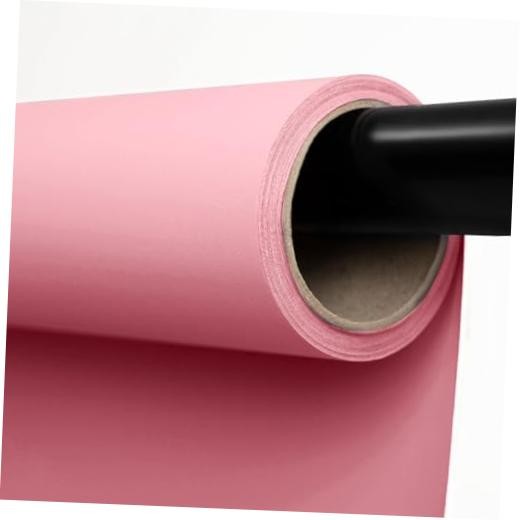 Seamless Paper Backdrop for Photography Solid Pink Backdrop Paper (53”x16.4′