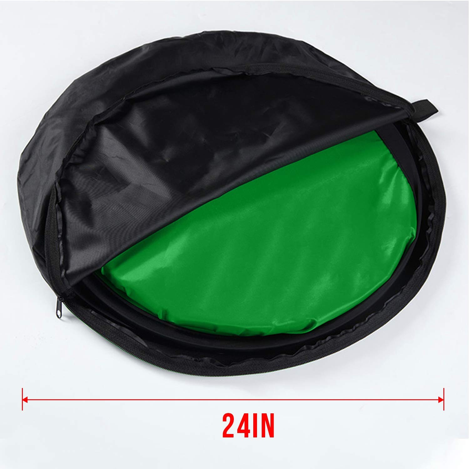 Double Sided Pop Up Collapsible Blue Green Chroma Key Backdrop Panel Case
