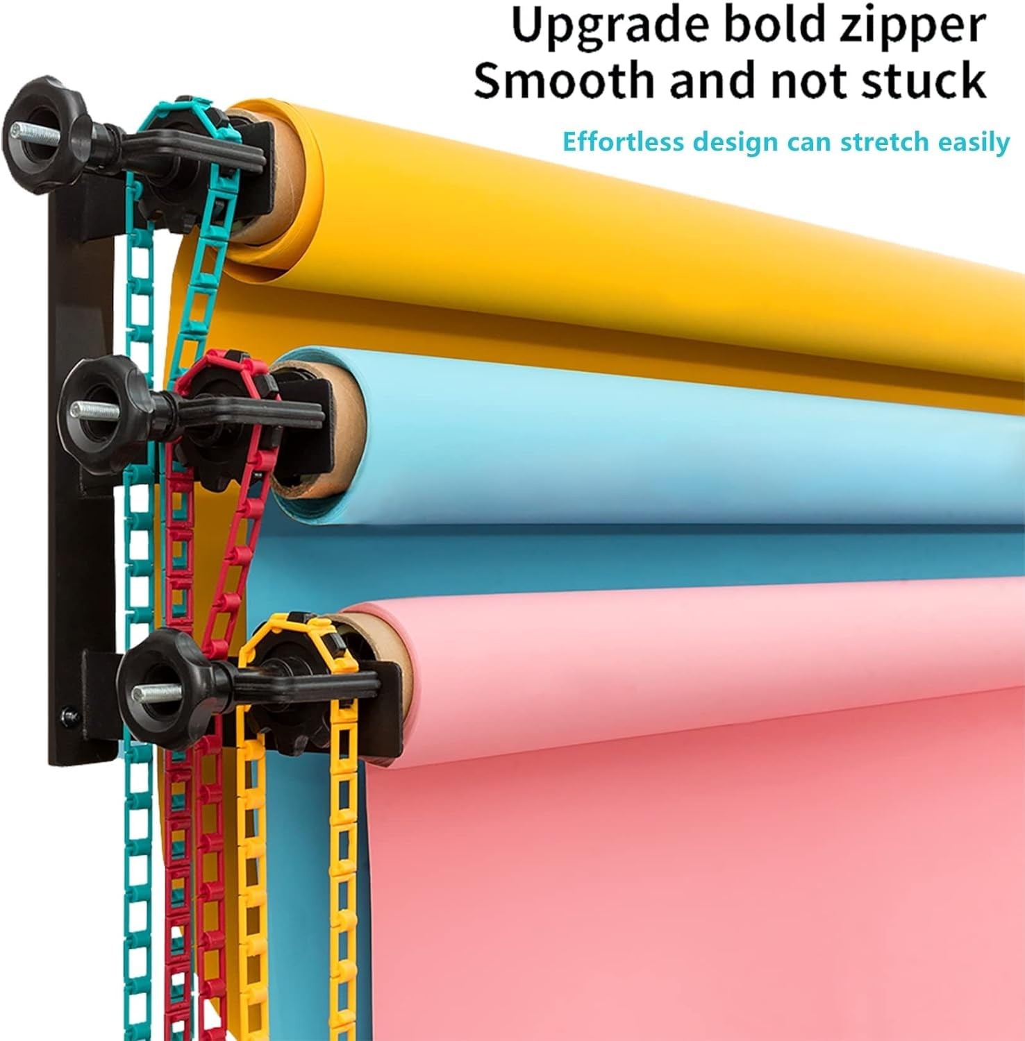3 Roller Photography Backdrop Background Support Wall Mount Manual Pull Down …