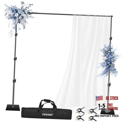 Heavy Duty Backdrop Stand Adjustable Photo Background Stand Support 10x10ft